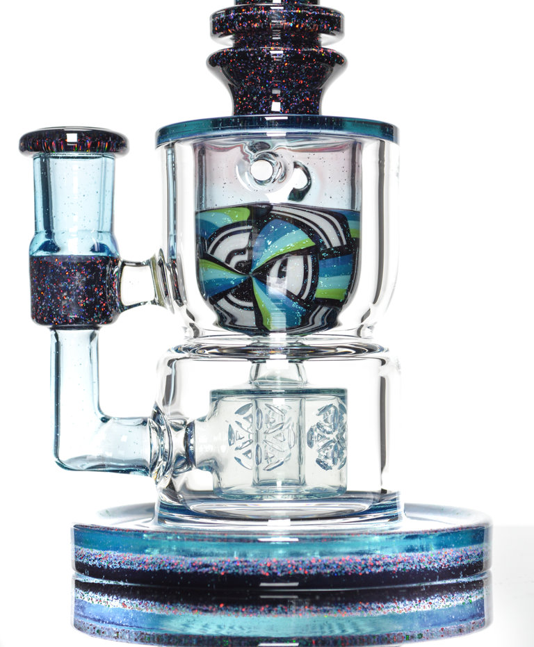 Fat Boy Glass Worked Hourglass Taurus - Aquamania