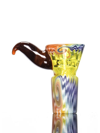 Kevin Howell Fully worked 4 hole slide with color horn 18mm 6