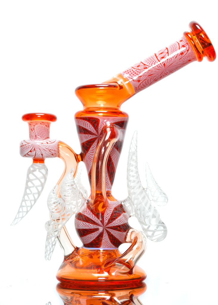 Anton Glass Anton x Harold Cooney Collab - Horned Sustone Zanfirico Spilt Drain