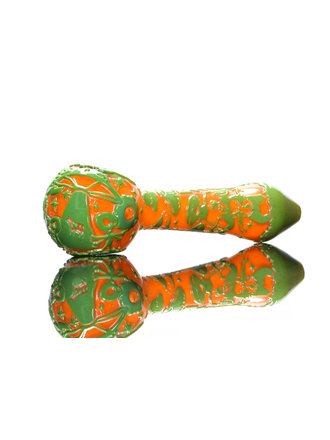 Liberty 503 2 color carved and Flame polished Alien Theme