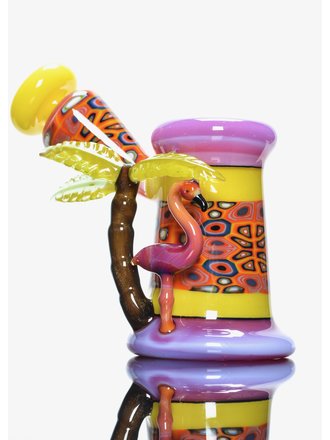 Burtoni Murrine Stack 10mm Dewar Rig with Flamingo