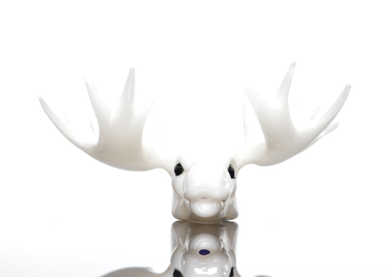 Cha Glass Moose Meerschaum Pipe