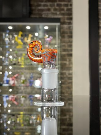 WillStarGlass Cane Wrapped Three Hole Martini 18mm 60