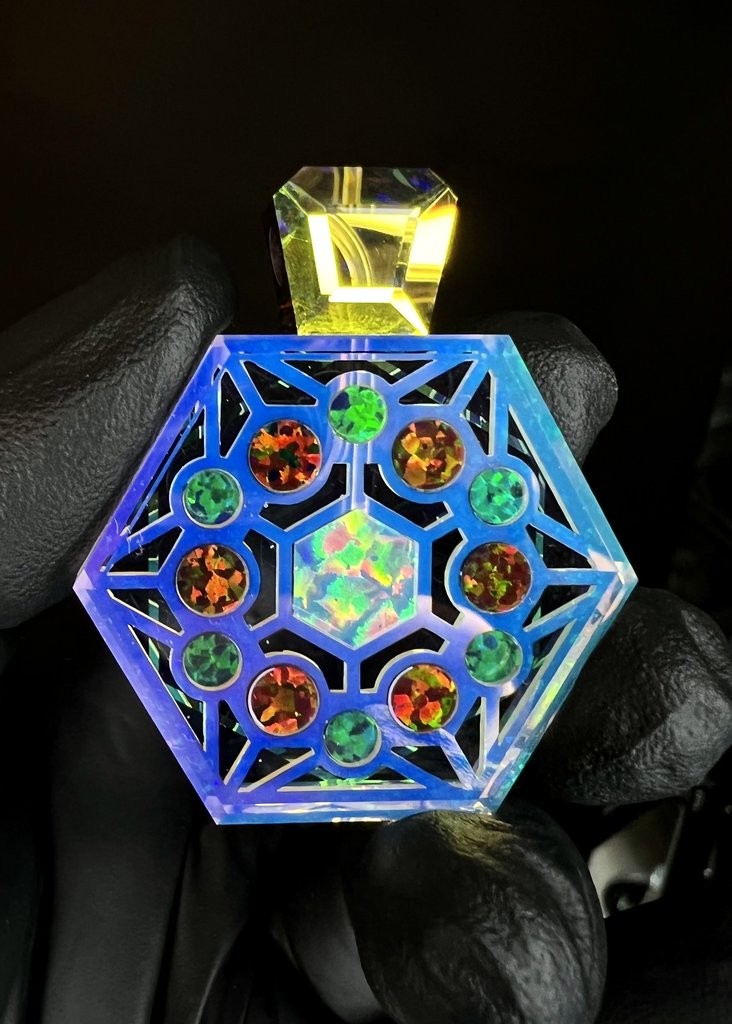 Kravin Hexagon Opal Pendant