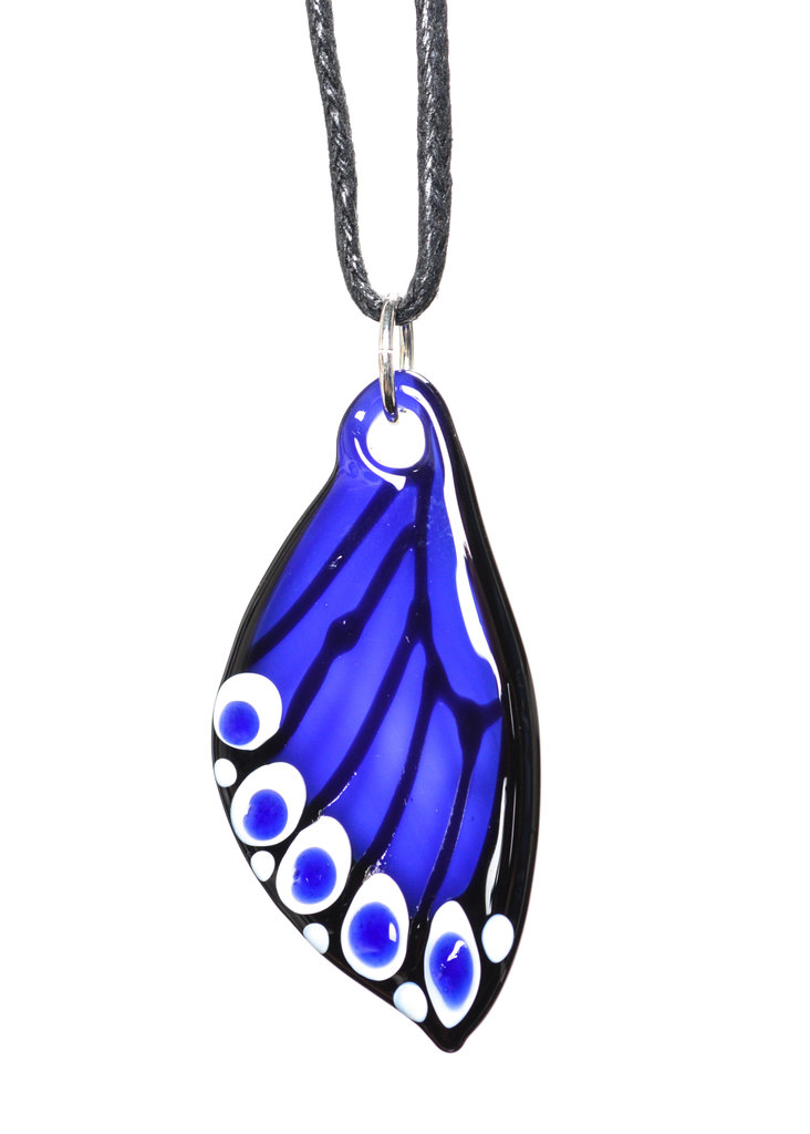 Margaret Zinser MZ Glass Butterfly Wing Pendant 19