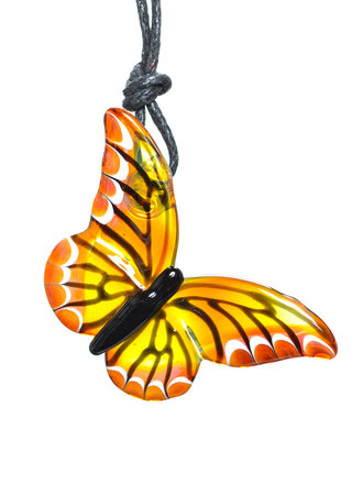 Margaret Zinser MZ Glass Butterfly Pendant 16