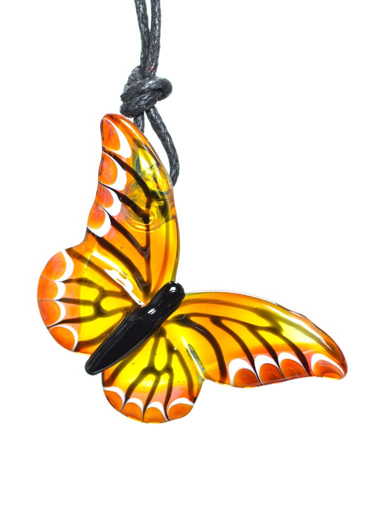 Margaret Zinser MZ Glass Butterfly Pendant 16
