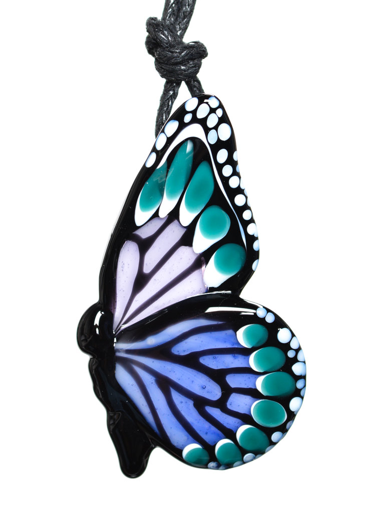 Margaret Zinser MZ Glass Butterfly Pendant 14
