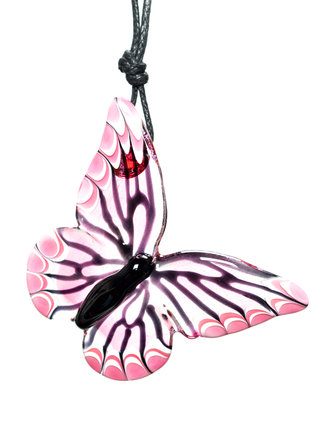 Margaret Zinser MZ Glass Butterfly Pendant 12