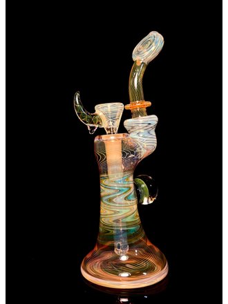 Royal Glass Royal Fumed Pull Carb Bubbler with Slide - 2
