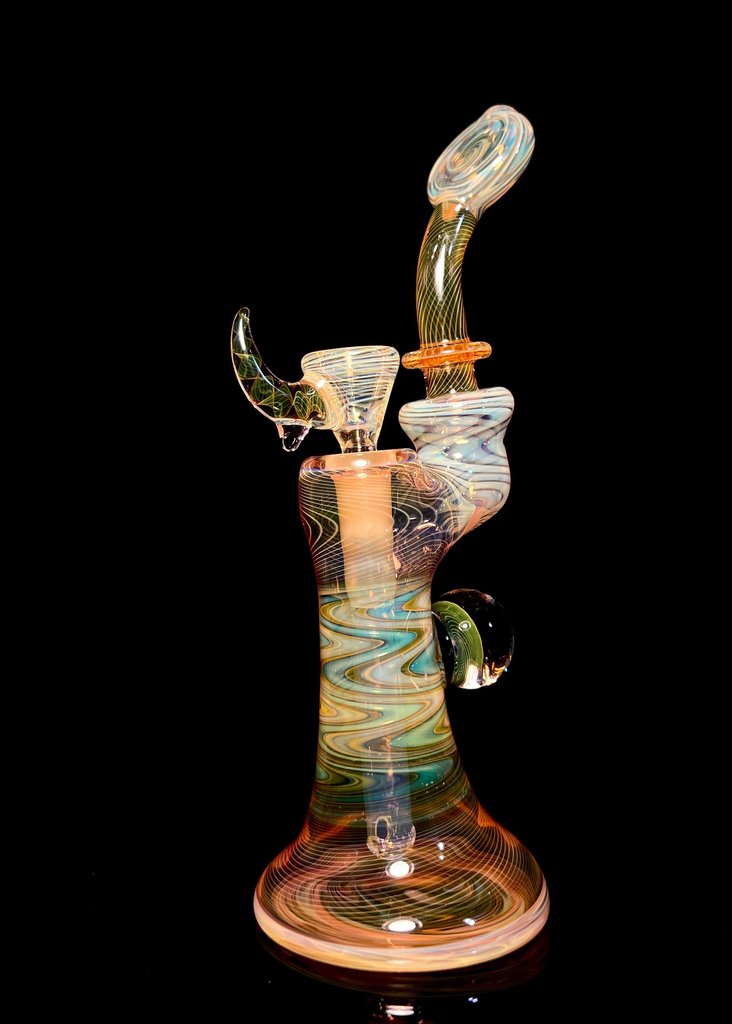 Royal Glass Royal Fumed Pull Carb Bubbler with Slide - 2