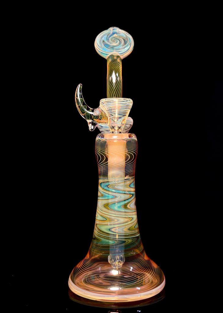 Royal Glass Royal Fumed Pull Carb Bubbler with Slide - 2