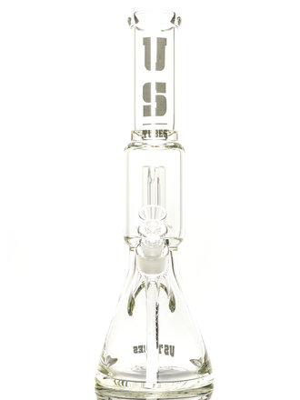 US Tubes UST Beaker with Circ perc 17" Black Logo