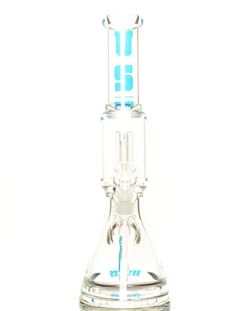 US Tubes UST Beaker with Circ perc 17" Blue Logo