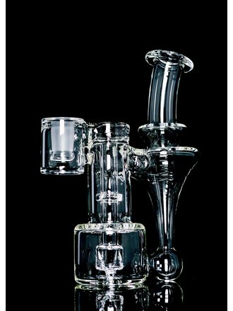 Jeff Glass R3 Recycler with Black Silicone Reclaimer
