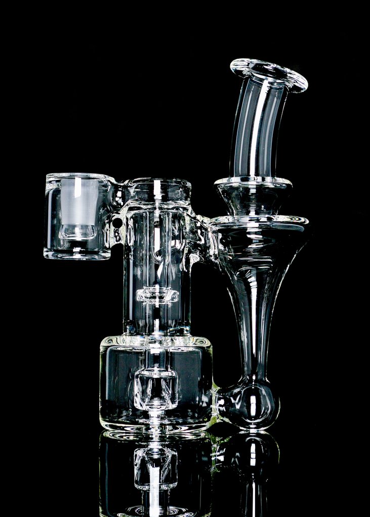 Jeff Glass R3 Recycler with Black Silicone Reclaimer