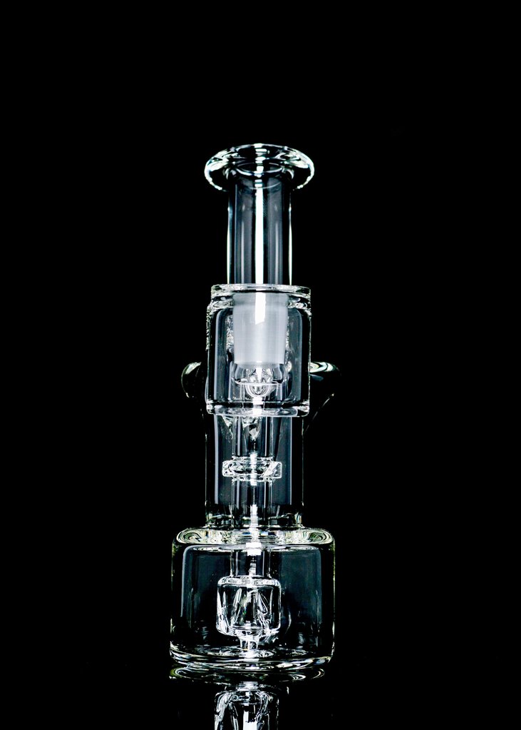 Jeff Glass R3 Recycler with Black Silicone Reclaimer
