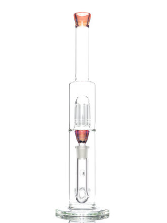 IV Glass (Bobby Richards) Circ to 8 arm tree perc by IV glass Purple