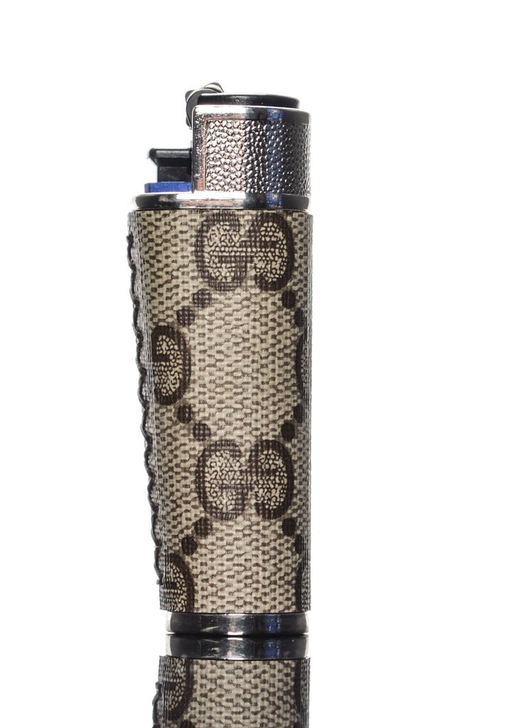 D-GOOD Clipper Lighter Case Gucci Beige / Brown