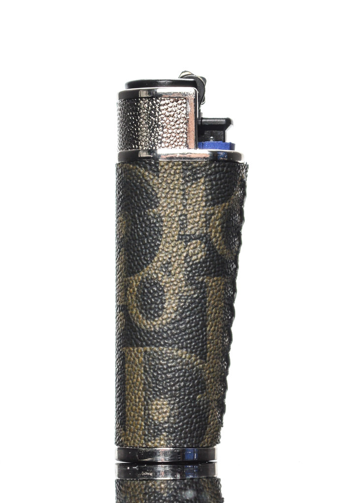 D-GOOD Clipper Lighter Case Dior Black with Gold
