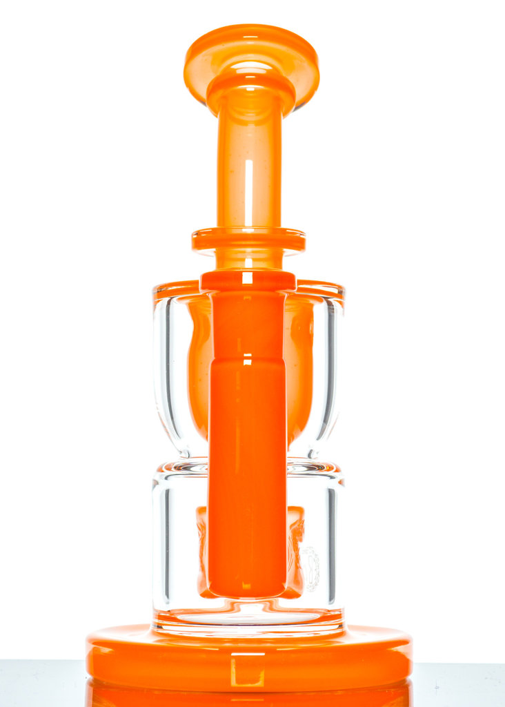 Fat Boy Glass Hourglass Taurus 60mm - Ghost Orange