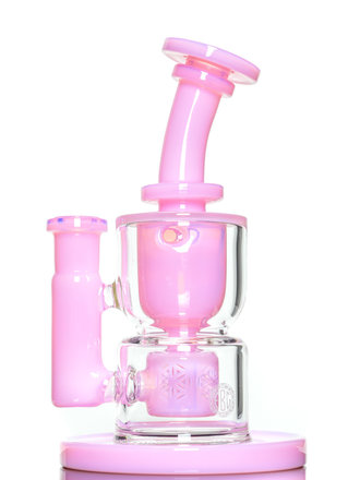 Fat Boy Glass Hourglass Torus 60mm - Pink