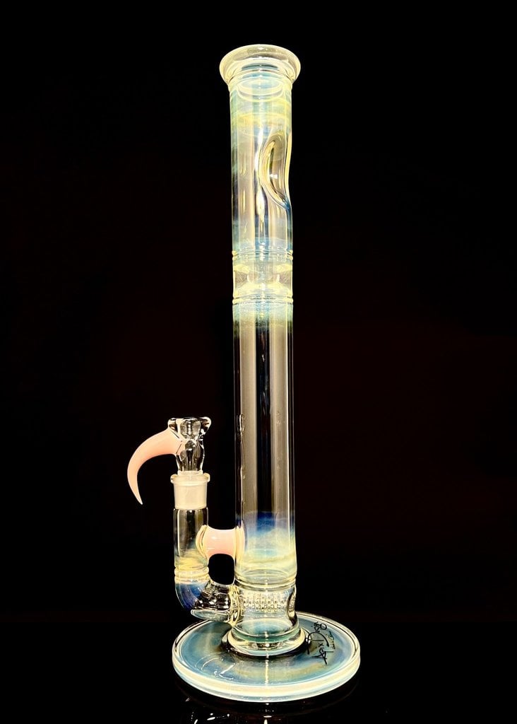Apix 45x5 Gridline with Fume and Horn Slide - Yoshi CFL with Tropical Green accent.