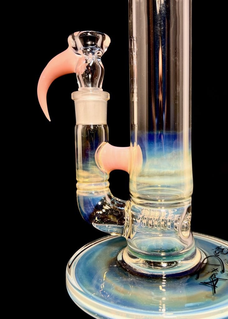 Apix 45x5 Gridline with Fume and Horn Slide - Yoshi CFL with Tropical Green accent.