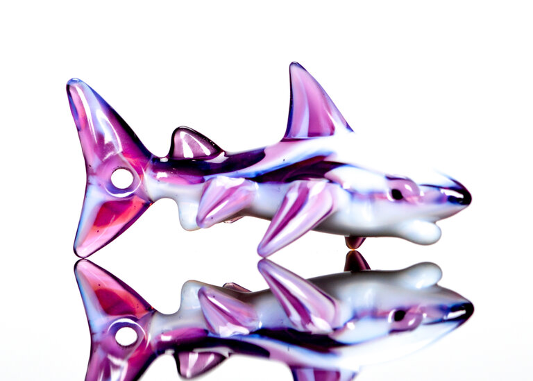Liz Wright Royal Jelly & White Rhino Shark Pendant