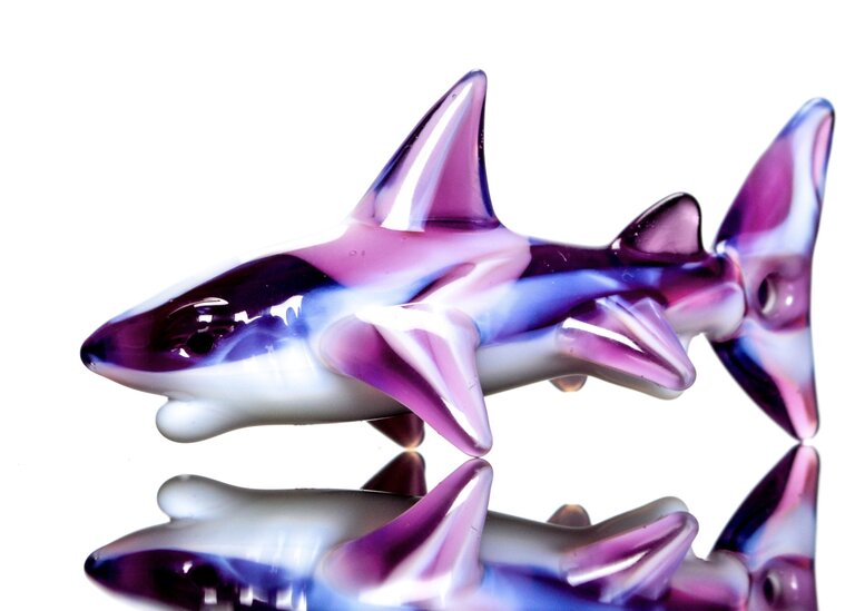 Liz Wright Royal Jelly & White Rhino Shark Pendant