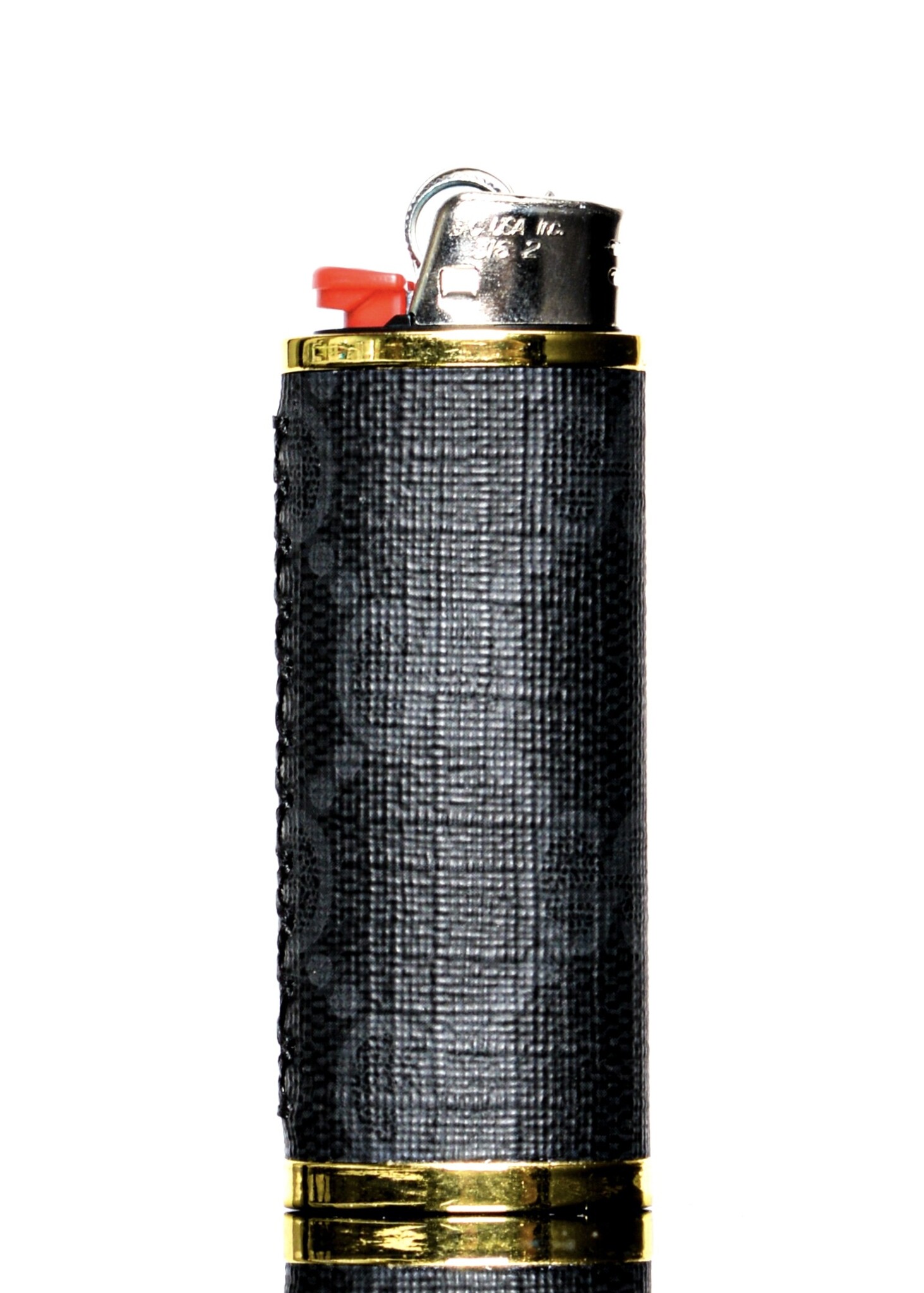 Bic Lighter Case Gucci Black Gold Glass Stache DC
