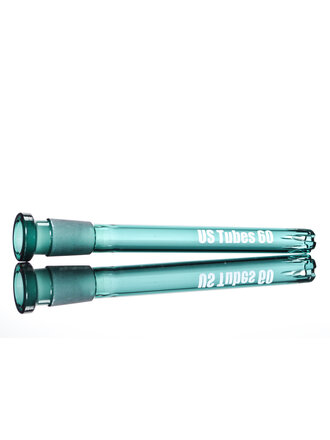 US Tubes 18/14mm 6" Showerhead Downstem - Green