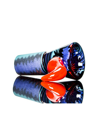 Kevin Howell Fully worked 4 hole slide with color horn 18mm 11