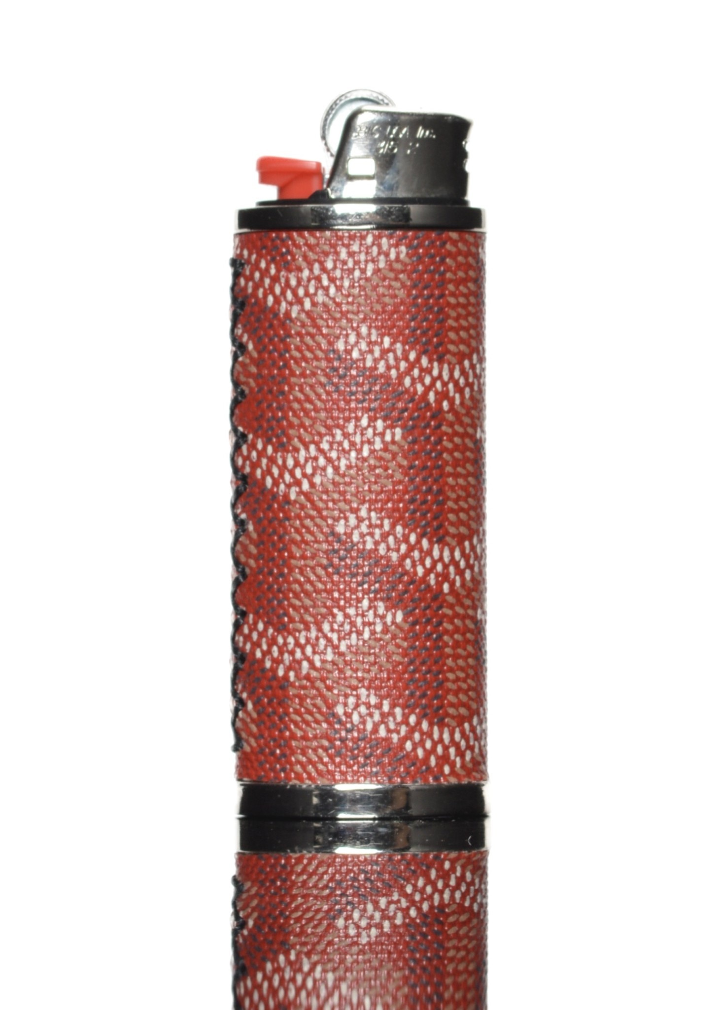 Goyard Bic Lighter Case Red Glass Stache DC