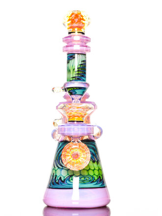 Shuhbuh Stratosphere Rig in Starbrite w/ Double Layer Sections and Facted Squiglecomb Joint and Mouthpiece