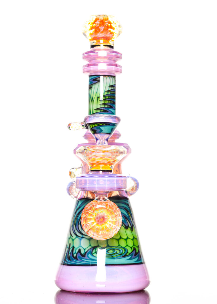 Shuhbuh Stratosphere Rig in Starbrite w/ Double Layer Sections and Facted Squiglecomb Joint and Mouthpiece