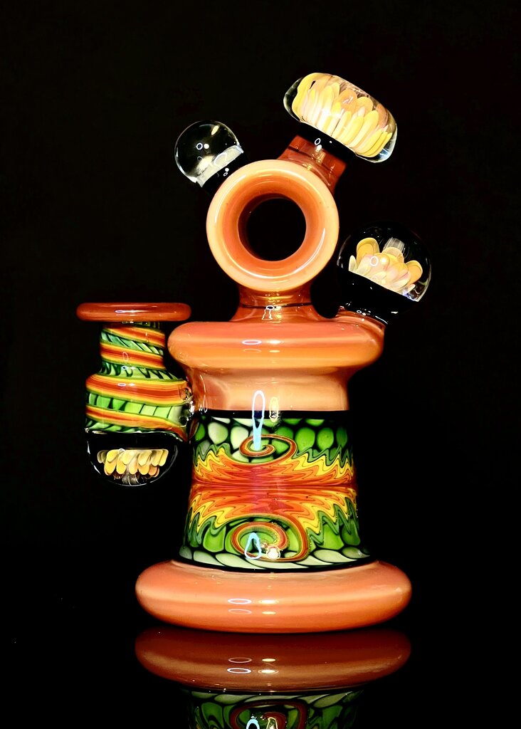 Shuhbuh Exp Orange Opal Canteen Rig w/ Fume implosion Mouth Piece