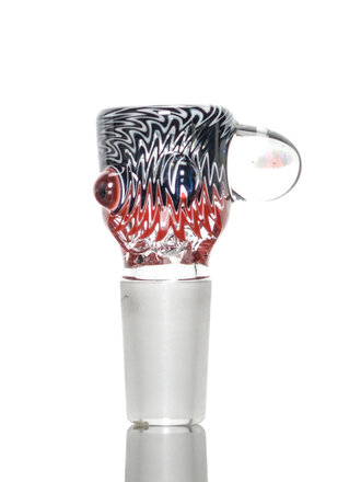 Baker The Glass Maker 14mm Worked martini slide with opals  11