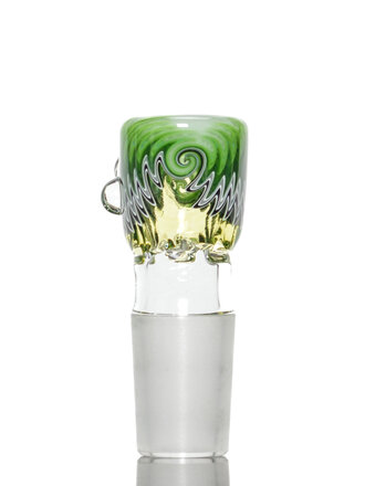 Baker The Glass Maker 18mm Worked  martini  slide with opals  5