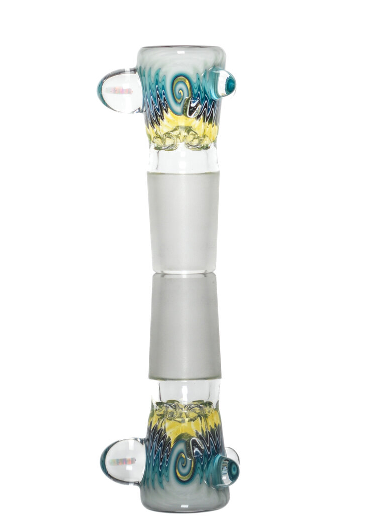Baker The Glass Maker 18mm Worked  martini  slide with opals  12