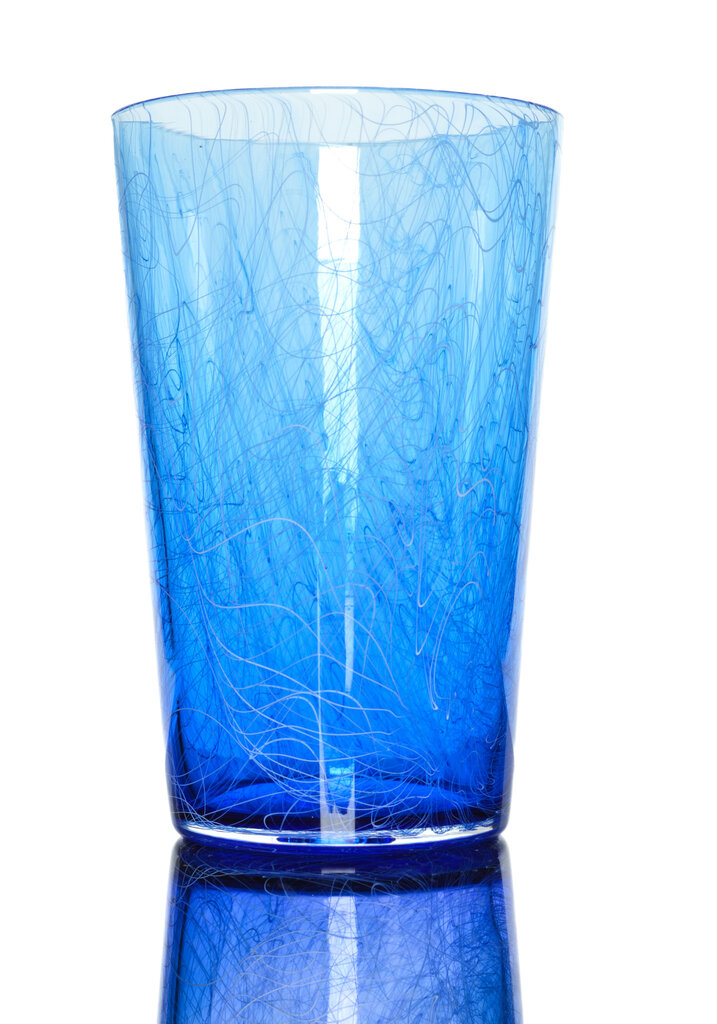 Xanderdam Chaos Cane Pint Glass  Blue