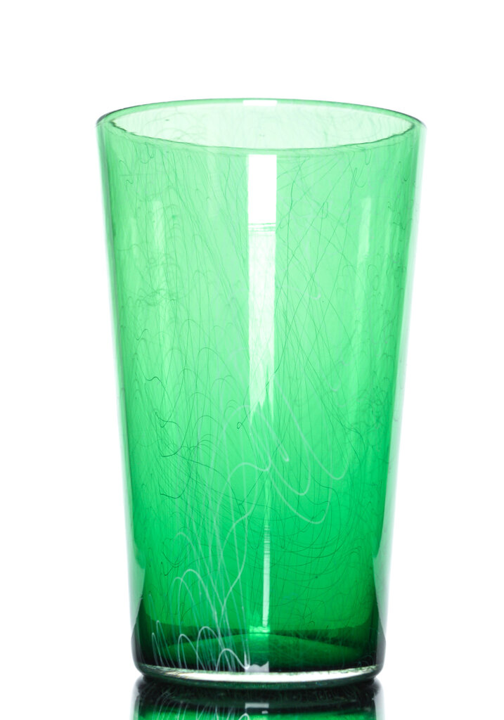 Xanderdam Chaos Cane Pint Glass  Green