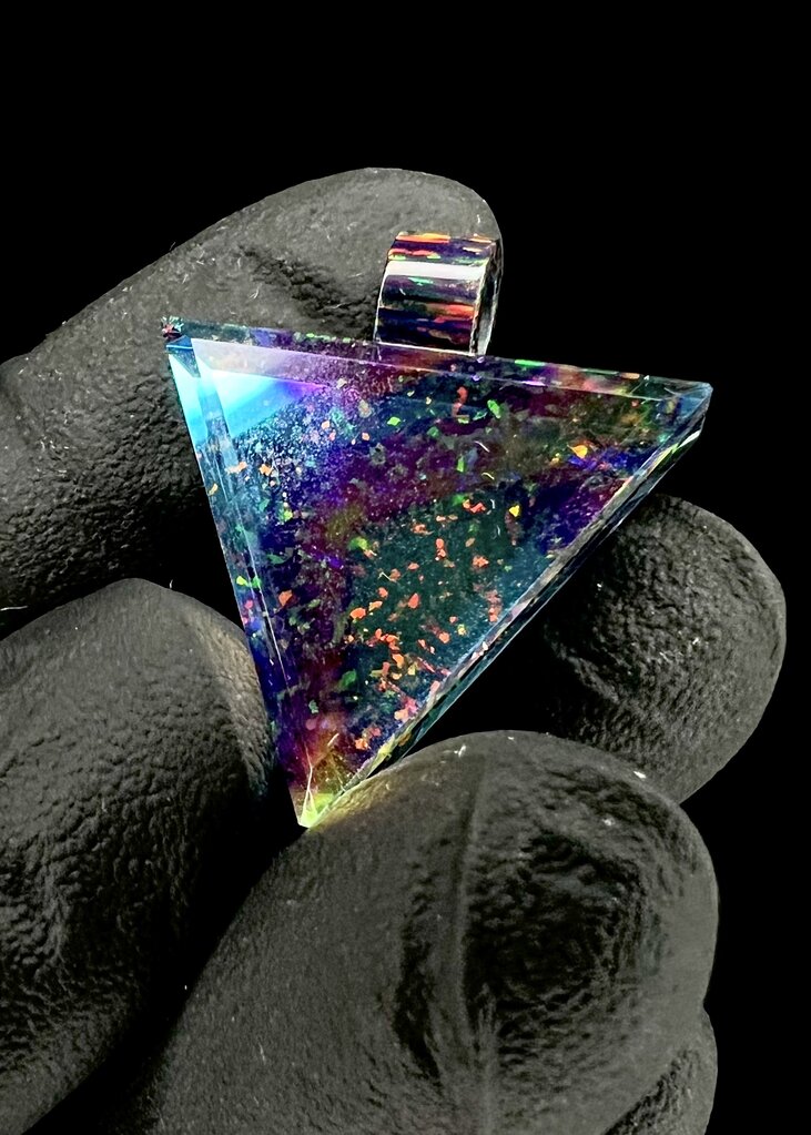 Kravin Triangle Opal Pendant 3