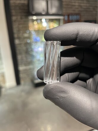 Blazing Blue Glass Honeycomb Crutch XXL