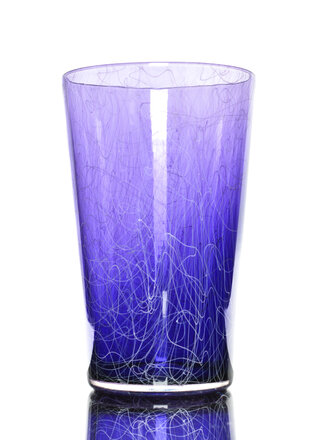 Xanderdam Chaos Cane Pint Glass  Purple