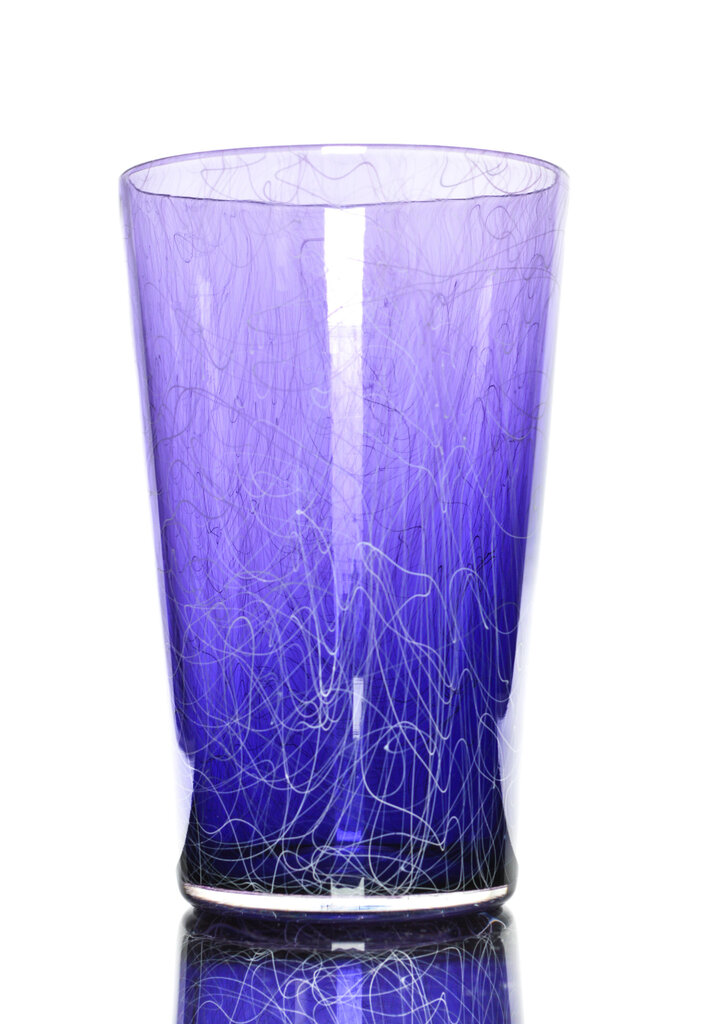 Xanderdam Chaos Cane Pint Glass  Purple