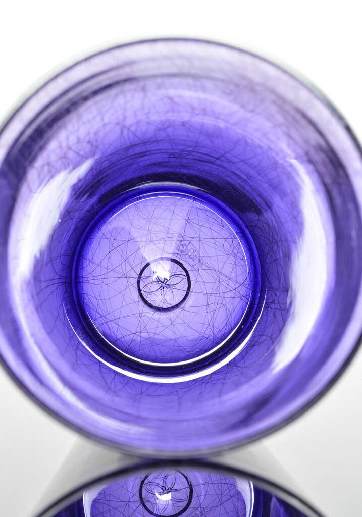 Xanderdam Chaos Cane Pint Glass  Purple
