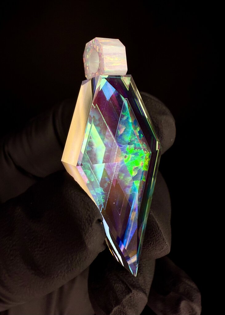 Kravin Faceted Opal Diamond - 2
