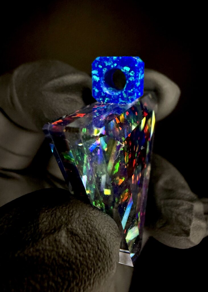 Kravin Faceted Triangle, Blue Bale - 2
