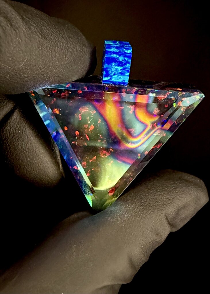 Kravin Faceted Triangle, Blue Bale - 2
